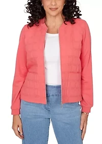 Petite Austin Quilt Knit Jacket