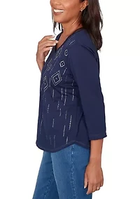 Petite Austin Diamond Geometric Heat Set