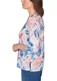 Petite Austin Aztec Diamond Top