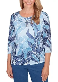 Petite Austin Monotone Patch Top