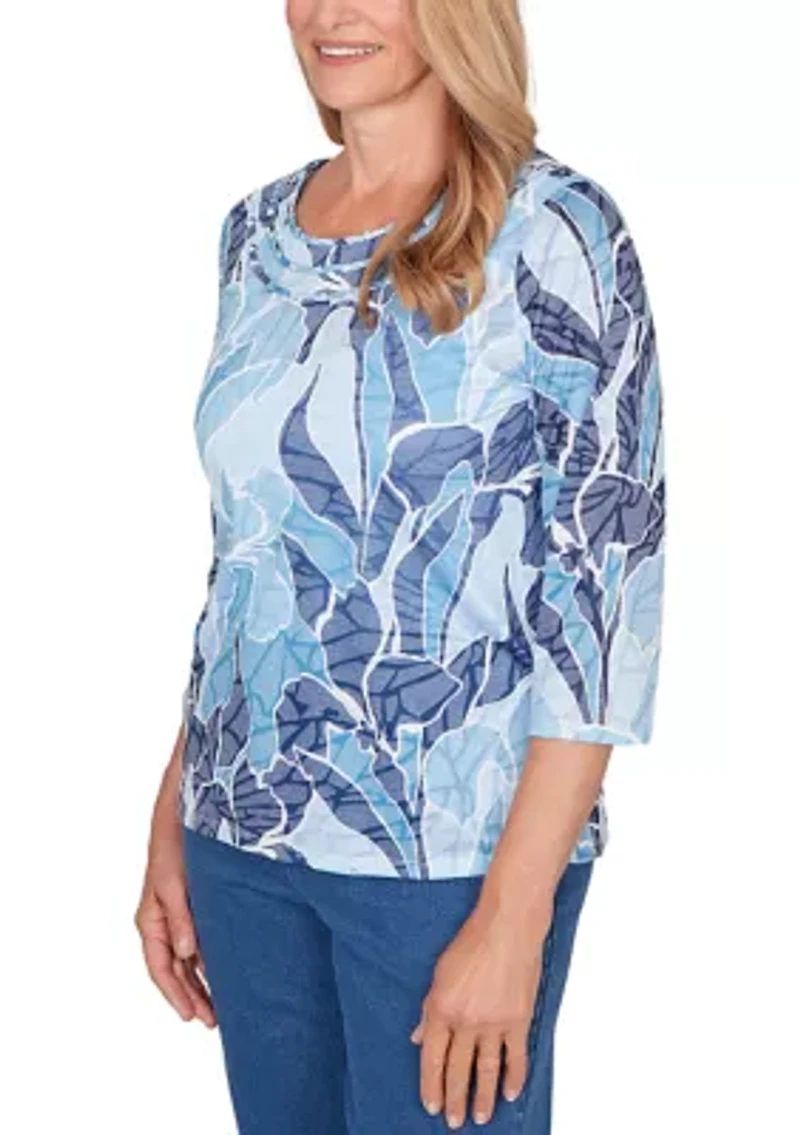 Petite Austin Monotone Patch Top