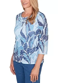 Petite Austin Monotone Patch Top