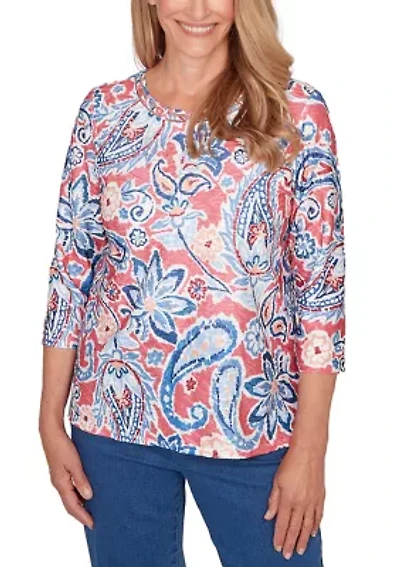 Petite Austin Paisley Floral Shirt