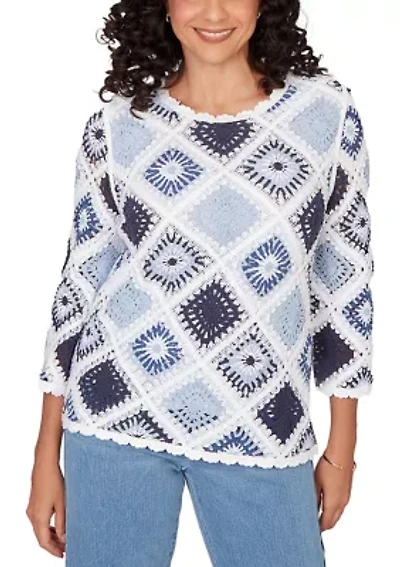 Petite Austin Diamond Crochet Top