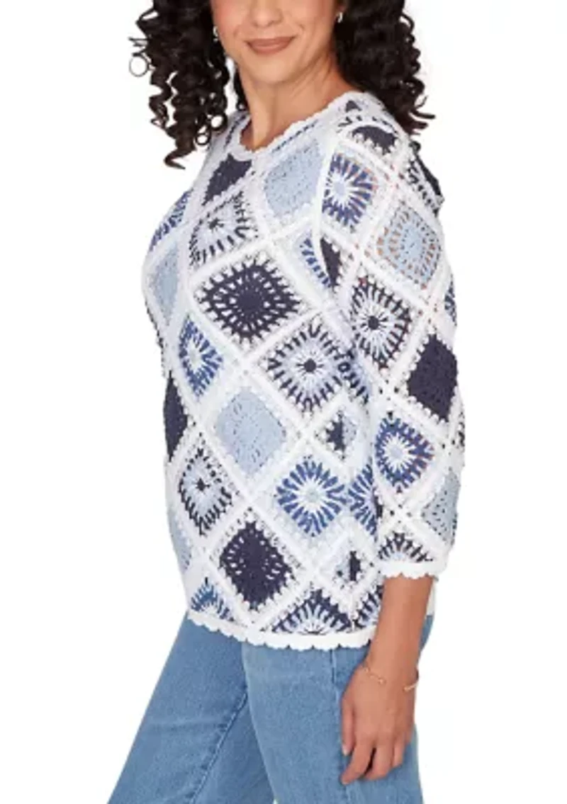 Petite Austin Diamond Crochet Top