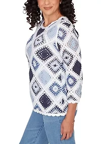 Petite Austin Diamond Crochet Top