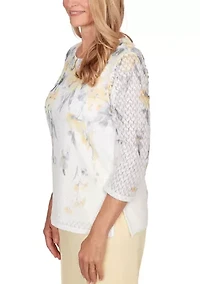 Women's Al Fresco Floral Yoke Top
