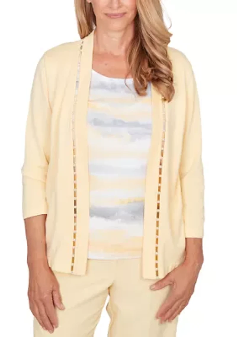 Women's Al Fresco Biadere Inner Two One Cardigan Set