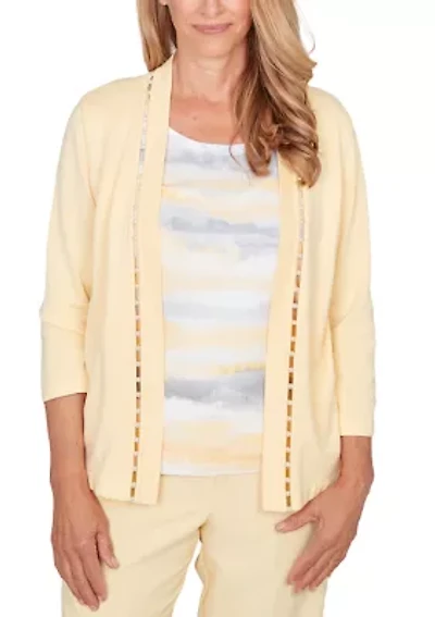 Women's Al Fresco Biadere Inner Two One Cardigan Set