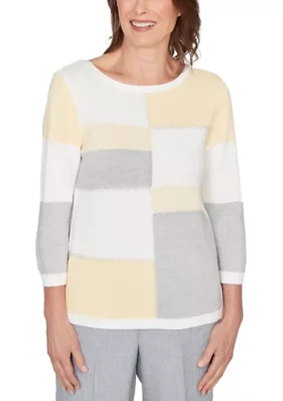 Petite Al Fresco Colorblock Top