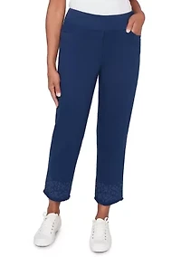 Men's Missy Mykonos Embroidered Geo Ankle Pants