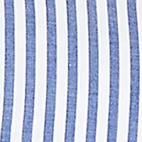 Plus Mykonos Mixed Stripe with Lace Trim Top