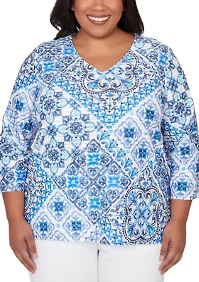 Plus Mykonos Aegean Tile Top