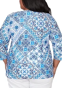 Plus Mykonos Aegean Tile Top