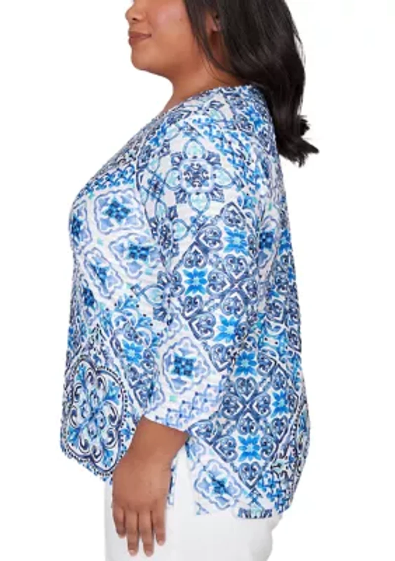 Plus Mykonos Aegean Tile Top