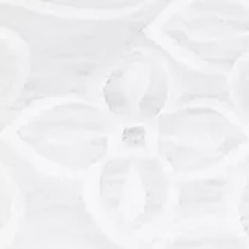 Plus Mykonos White On Medallion Embroidery Top