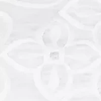 Plus Mykonos White On Medallion Embroidery Top