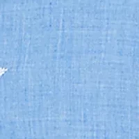 Petite Mykonos Floral Texture Embroidered Top