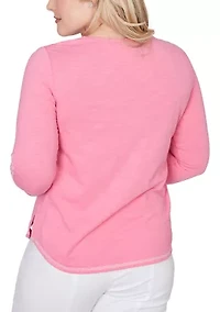 Women's The Royal Treatment Embroidered Yoke Top