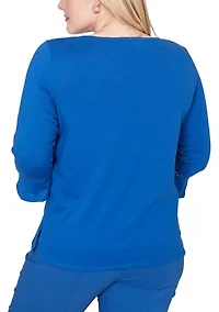 Women's The Royal Treatment Placed Medallion Floral Top