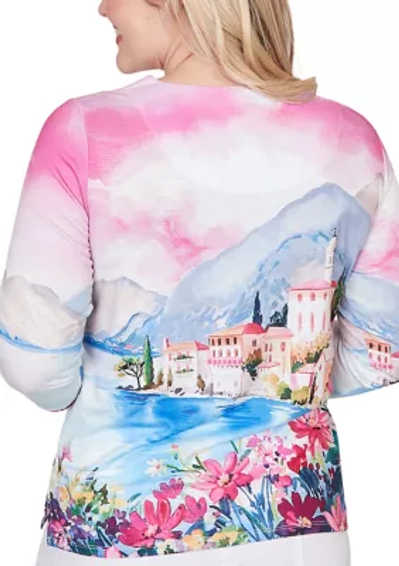 Petite The Royal Treatment Lake Como Scenic Top