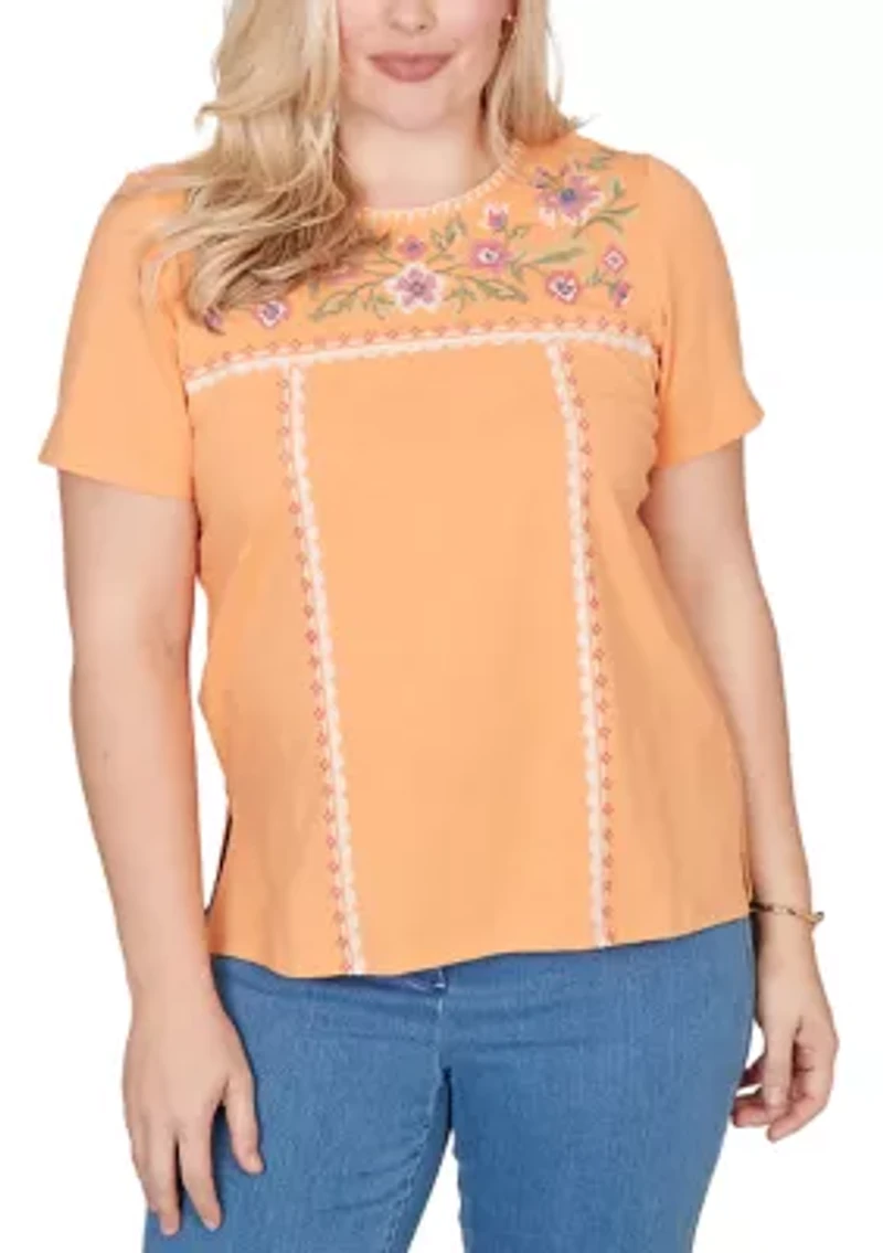 Women's Beachcomber Floral Yoke Top