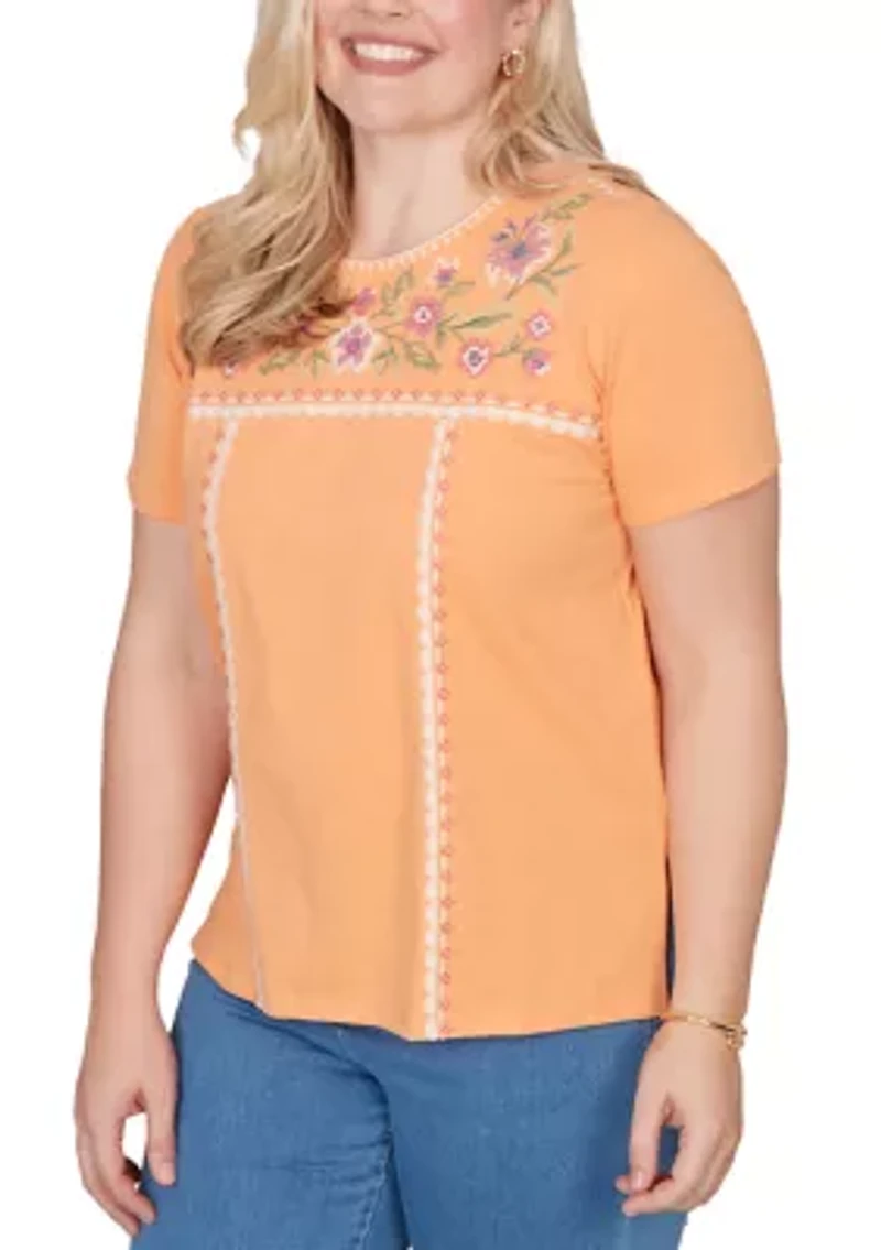 Women's Beachcomber Floral Yoke Top