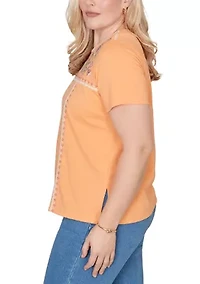 Women's Beachcomber Floral Yoke Top