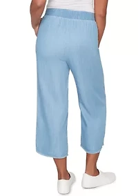 Petite Beachcomber Wide Leg Ankle Pants