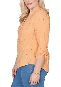 Petite Beachcomber Gauze Eyelash Texture Top