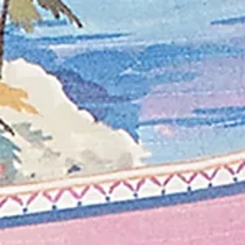 Petite Beachcomber Postcard Print Top