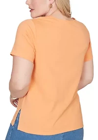 Petite Beachcomber Floral Yoke Top