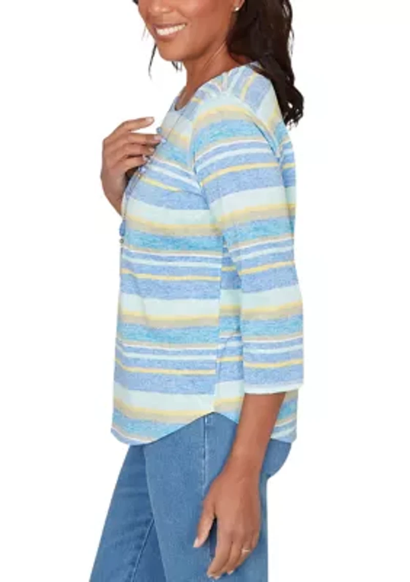 Petite Beachcomber Striped Top