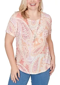 Petite Beachcomber Paisley T-Shirt