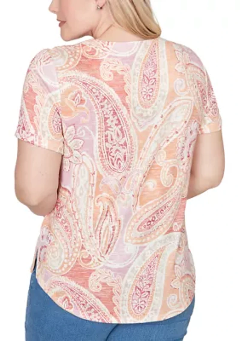 Petite Beachcomber Paisley T-Shirt