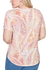 Petite Beachcomber Paisley T-Shirt