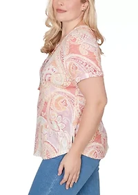 Petite Beachcomber Paisley T-Shirt
