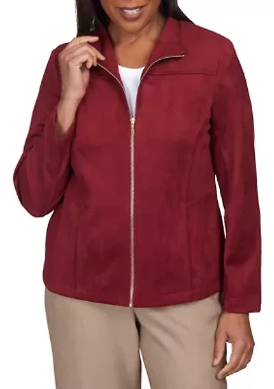 Plus Mulberry Street Suede Jacket