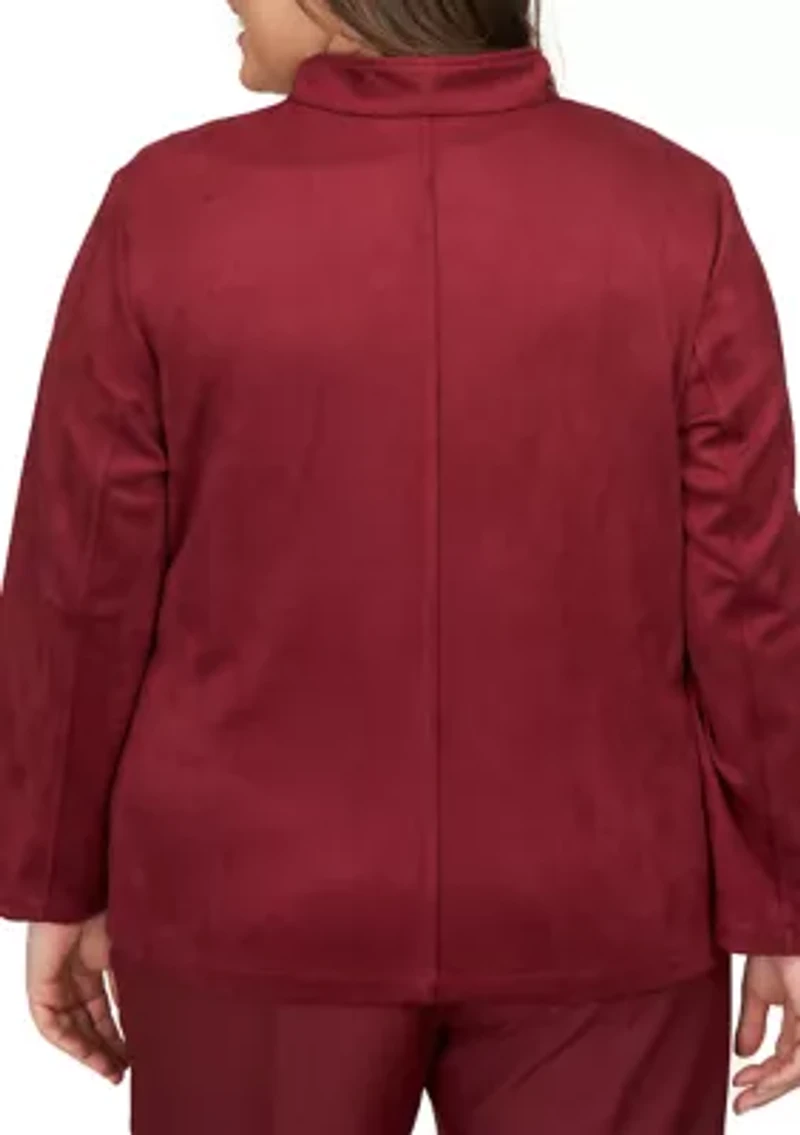 Plus Mulberry Street Suede Jacket