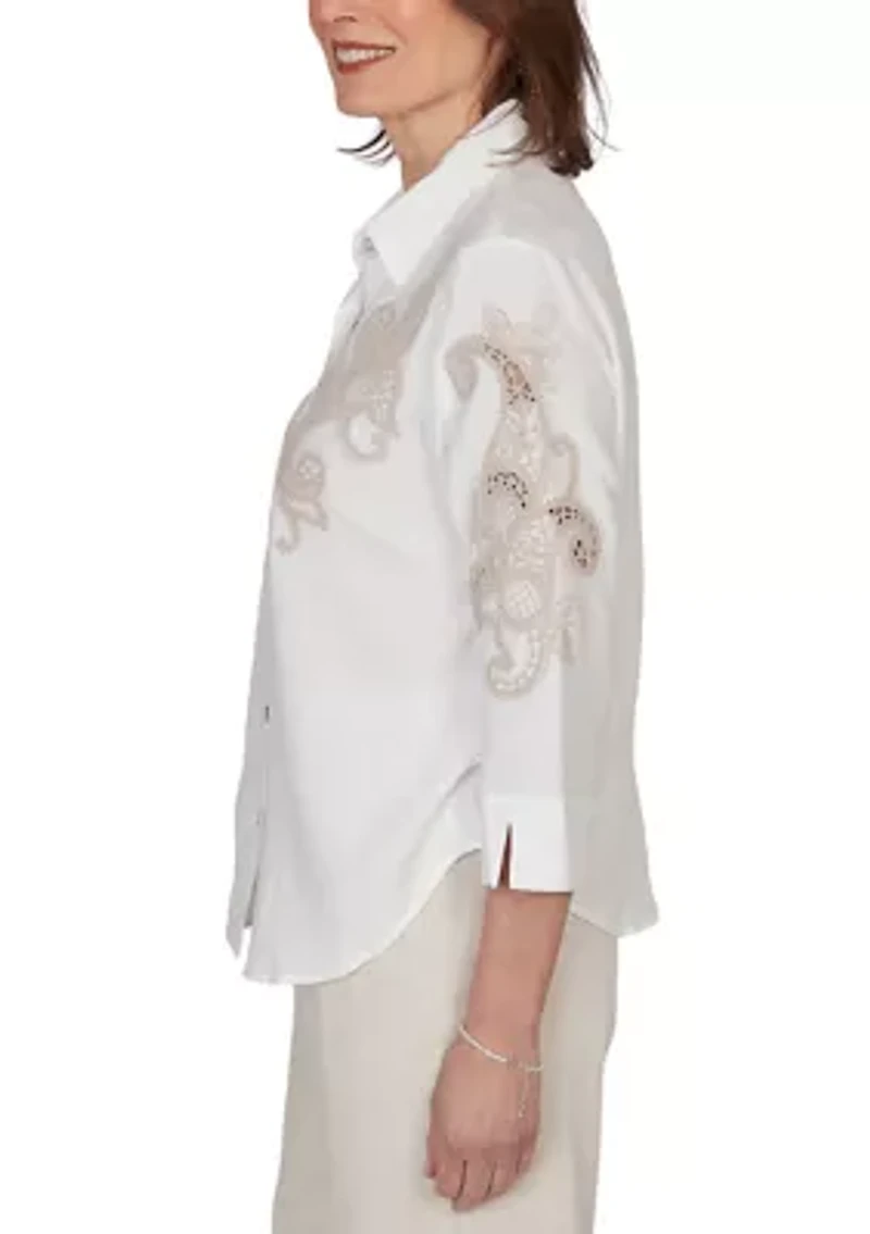 Women's Natural Wonder Soutache Scroll Shirt