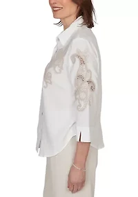 Women's Natural Wonder Soutache Scroll Shirt