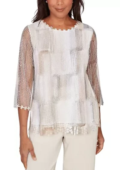 Women's Natural Wonder Brushstrokes Top