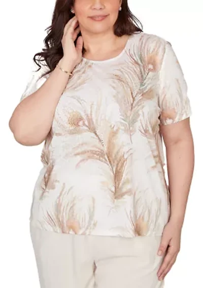 Plus Natural Wonder Feathers T-Shirt