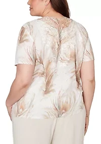 Plus Natural Wonder Feathers T-Shirt