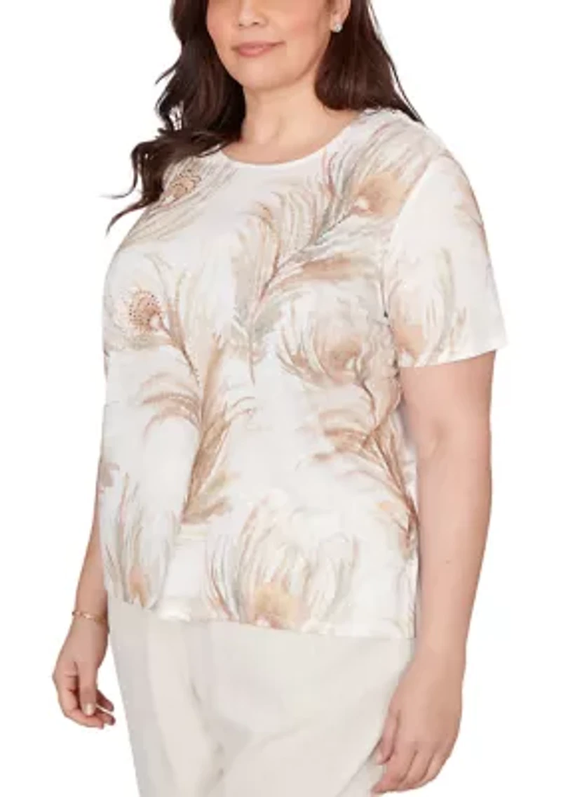 Plus Natural Wonder Feathers T-Shirt