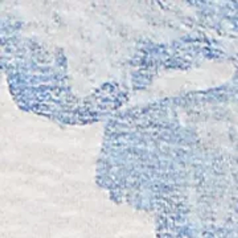 Women's Caribbean Blues Monotone Drama Tropical Top