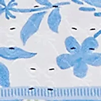 Women's Patchwork Scroll Eyelet Top