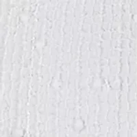 Women's Caribbean Blues Asymmetric Eyelet Flowers Top