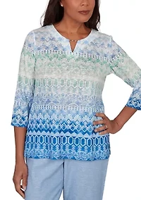 Women's Ombre Biadere Top