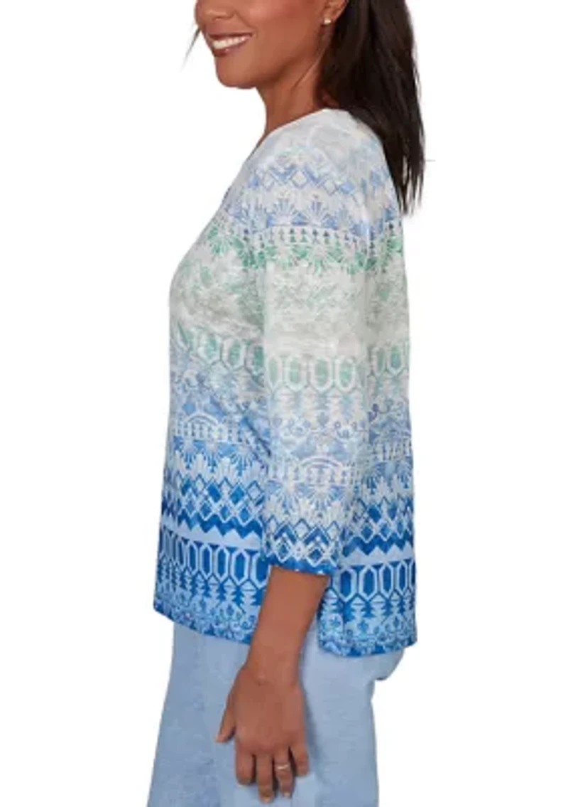 Women's Ombre Biadere Top